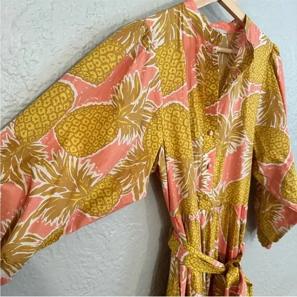 Boden Ava Tiered Maxi Dress Pineapple - Picture 6 of 10